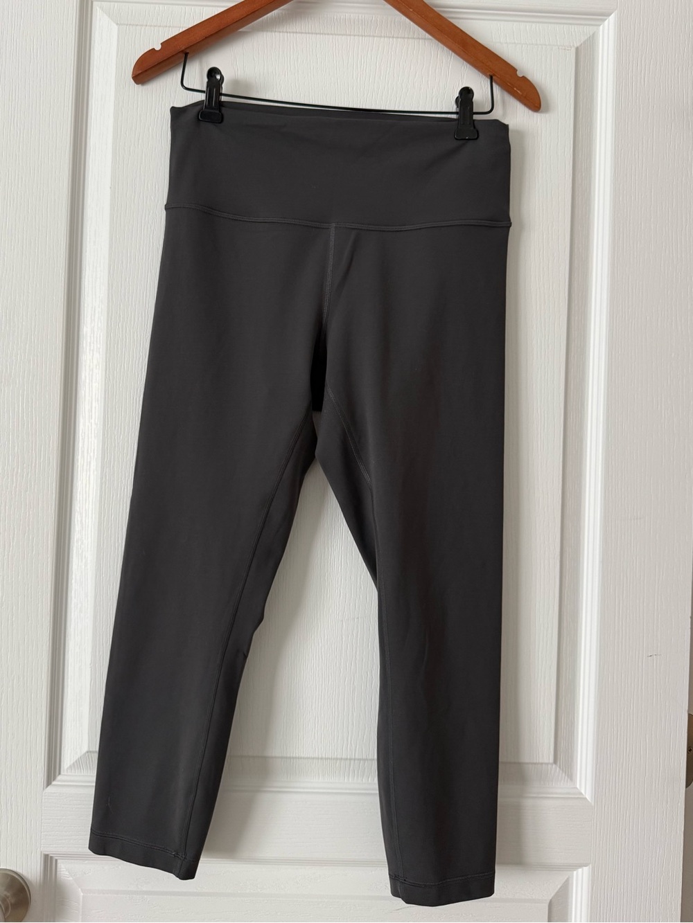 Lululemon Wunder Train High-Rise Crop Leggings 23” Inseam Graphite Grey Size 12